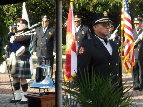 9-11 picture with color guard